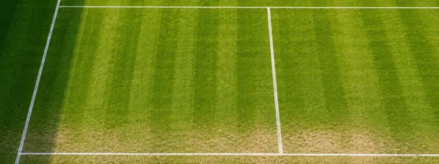 103331950 green tennis court ready for play