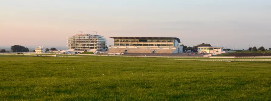 70418734 grandstand at epsom racecourse surrey england