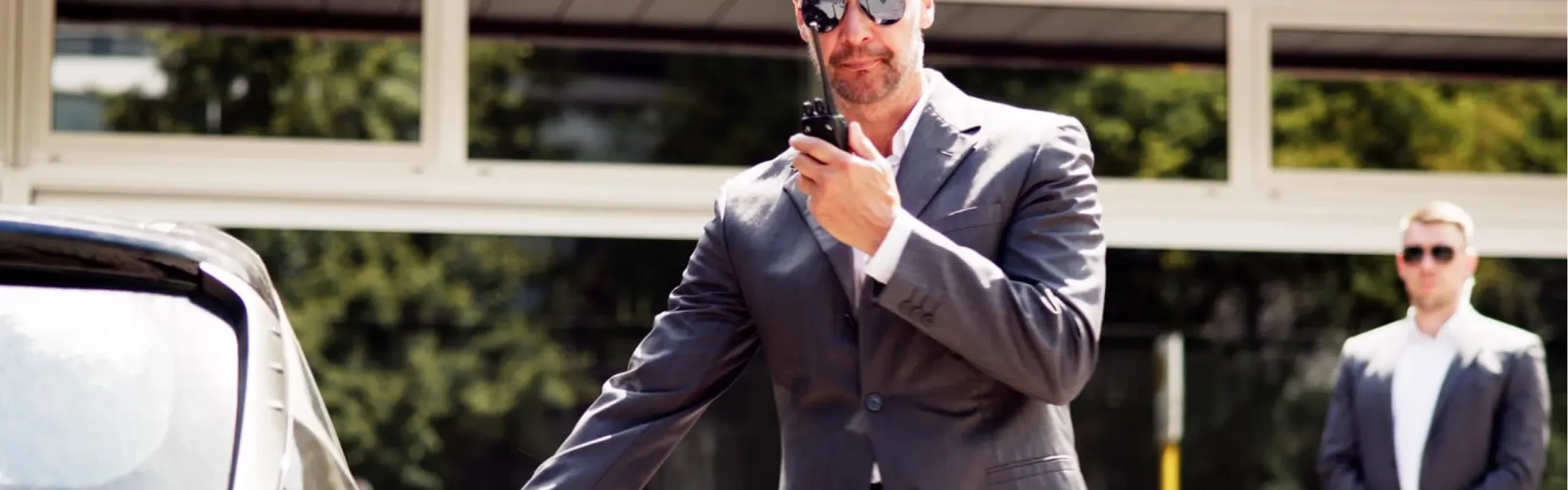 A luxury chauffeur vehicle arriving at a serene countryside hotel, providing a seamless luxury spa transfer Cheshire for guests on luxury spa breaks