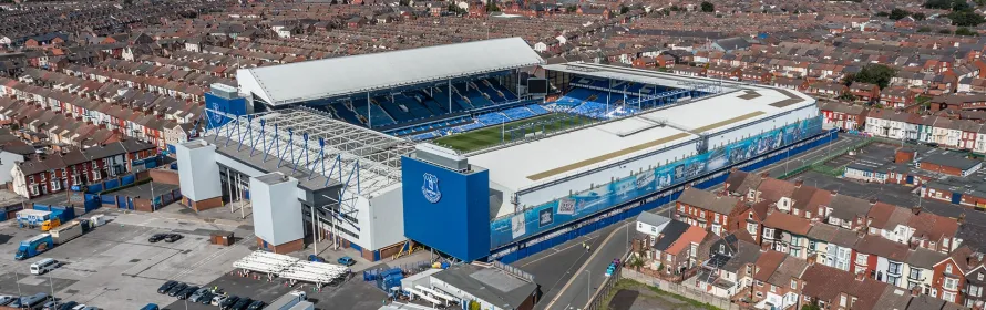 A luxury Manner Borne Mercedes-Benz executive car providing a professional Everton Goodison Stadium chauffeurs service for matchday guests in Liverpool.