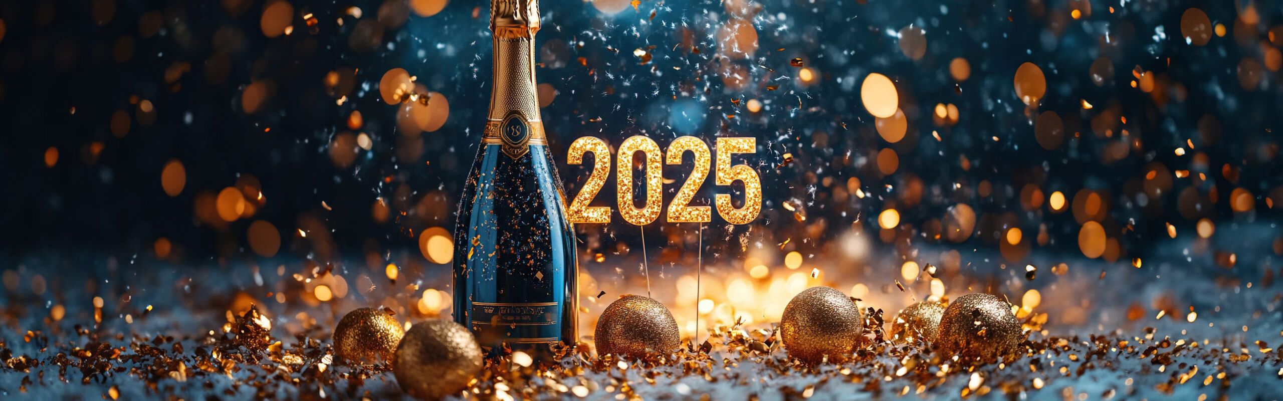 Happy New Year 2025 Wide