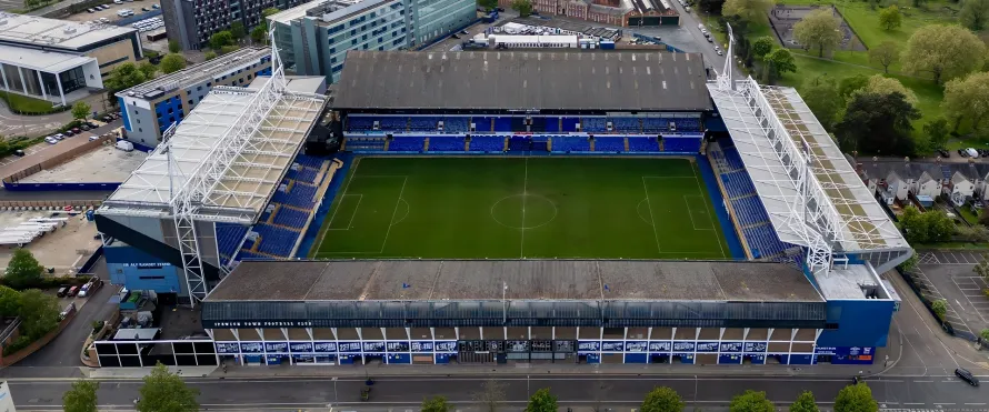 A luxury Manner Borne Mercedes-Benz vehicle providing a Portman Road Stadium Chauffeur service for a matchday at Ipswich Town FC.