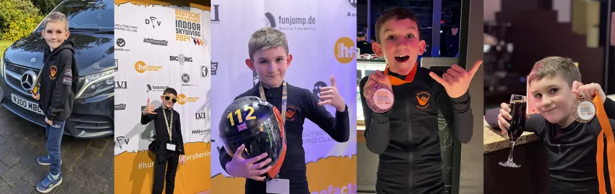 Young Indoor Skydiver Brings Home a Bronze Medal