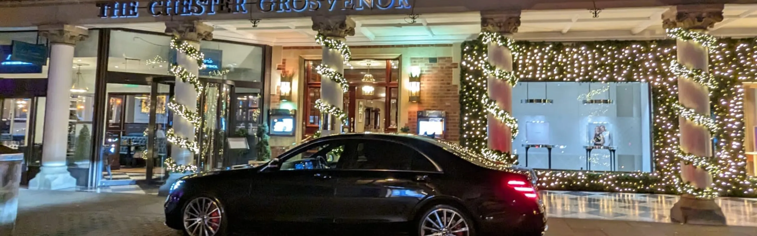 Luxury Mercedes S-Class executive car providing a professional Birkenhead Chauffeur Service for corporate and private travel.